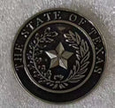 State of Texas Round Lapel Pin