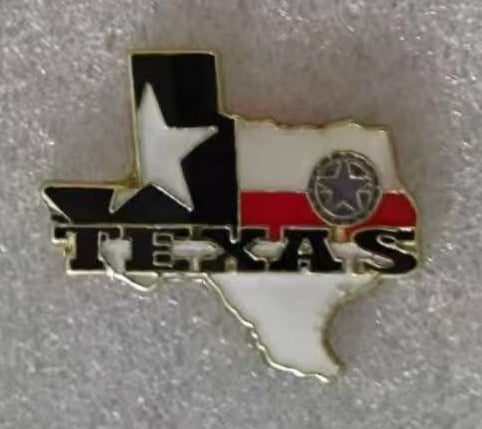 Texas State Map Lapel Pin
