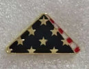 USA Folded American Flag Memorial Lapel Pin USA Military Veteran
