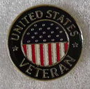United States Veteran Round Lapel Pin