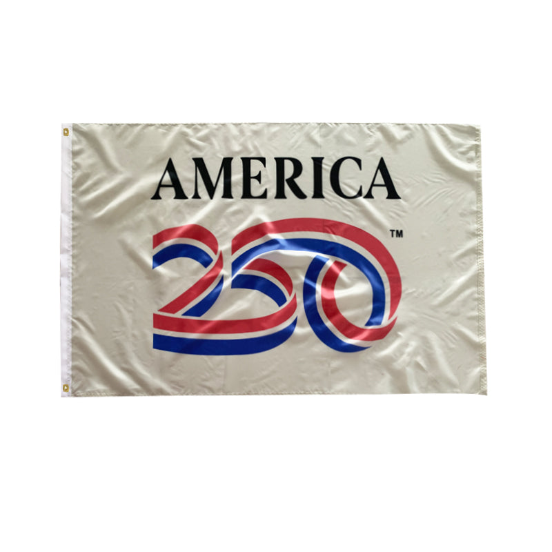 America 250 White 250th Anniversary USA Flags 3'x5' Feet Flag ROUGH TEX® 68D
