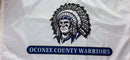 Oconee County Warriors 2x4 Feet Double Sided 12 Pack