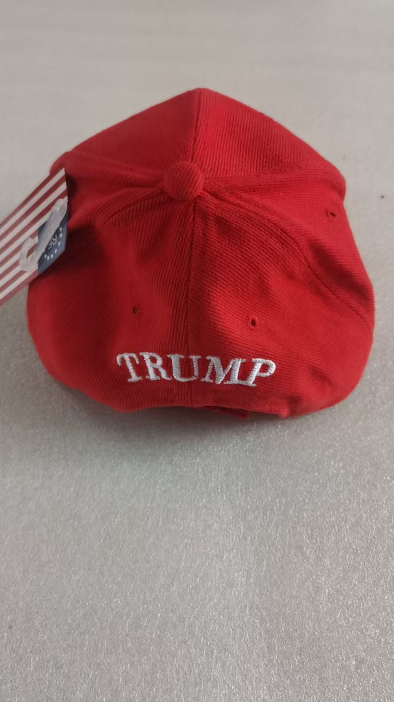 Donald Trump Signature Red Embroidered Cap