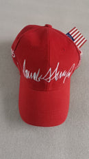 Donald Trump Signature Red Embroidered Cap