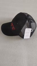 Patriot Black & Red Embroidered Cap Mesh Back