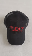 Patriot Black & Red Embroidered Cap Mesh Back