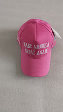 Make America Great Again Pink USA Embroidered Cap