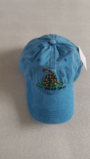 Gadsden Don't Tread On Me Light Blue Embroidered Cap