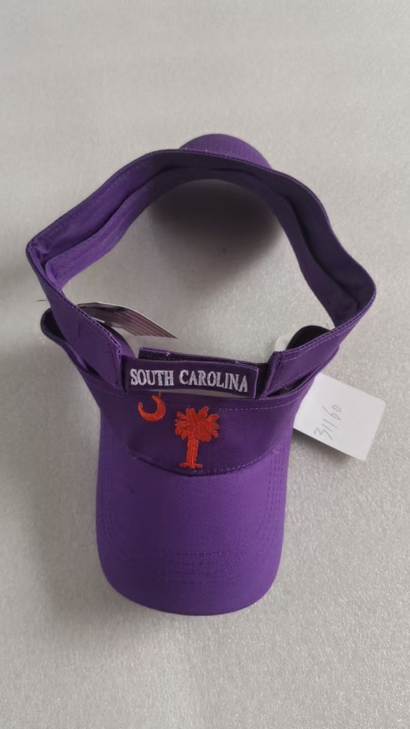 South Carolina Purple Embroidered Visor
