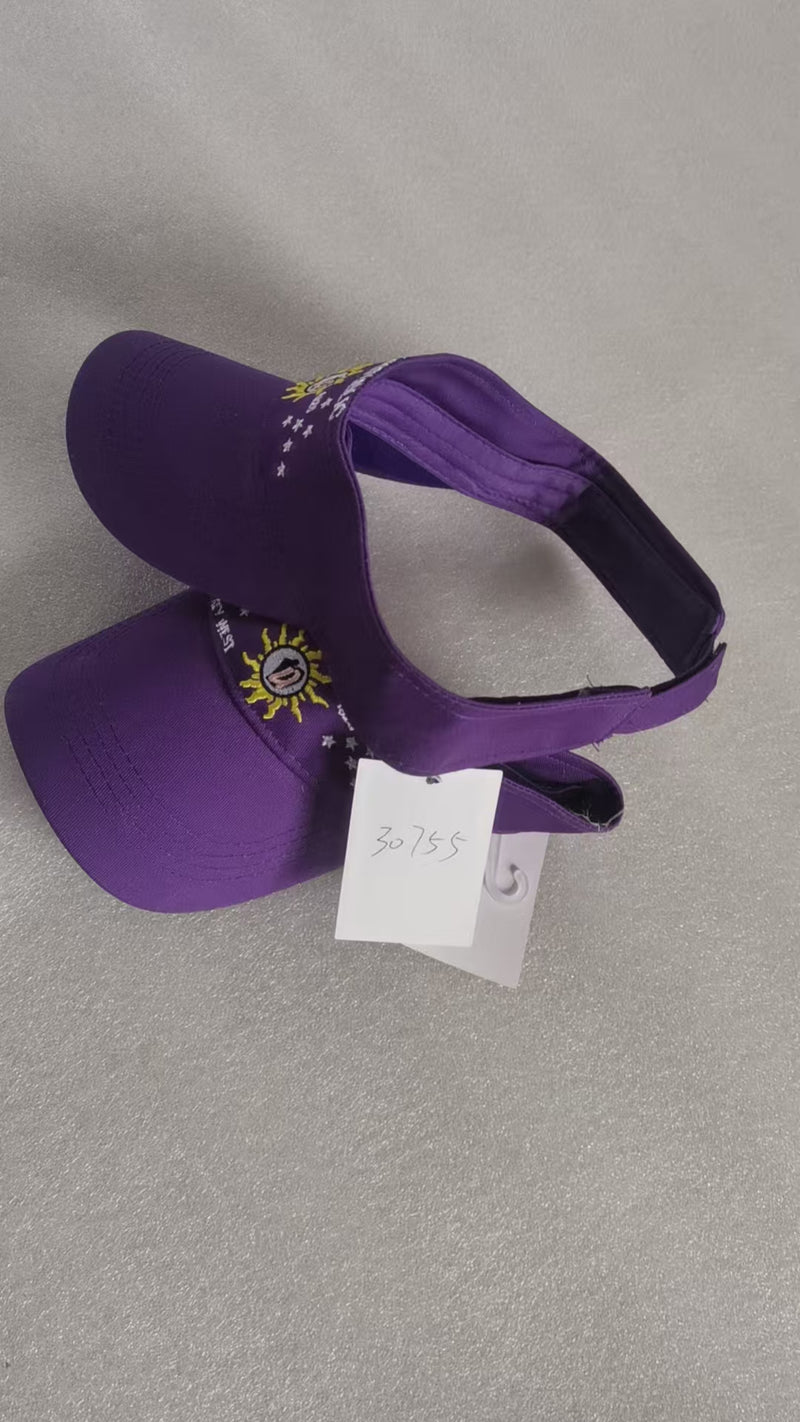 Conch Republic Key West Purple Embroidered Visor