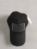 USA Blackout with Silver Patch Embroidered Cap