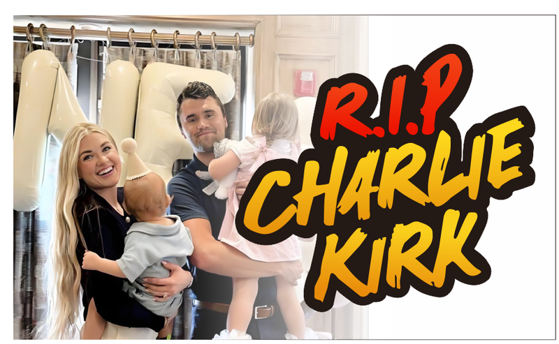 Charlie Kirk RIP Rest In Peace Memorial Banner 3x5 Feet Four Grommets October 1 Ship Date