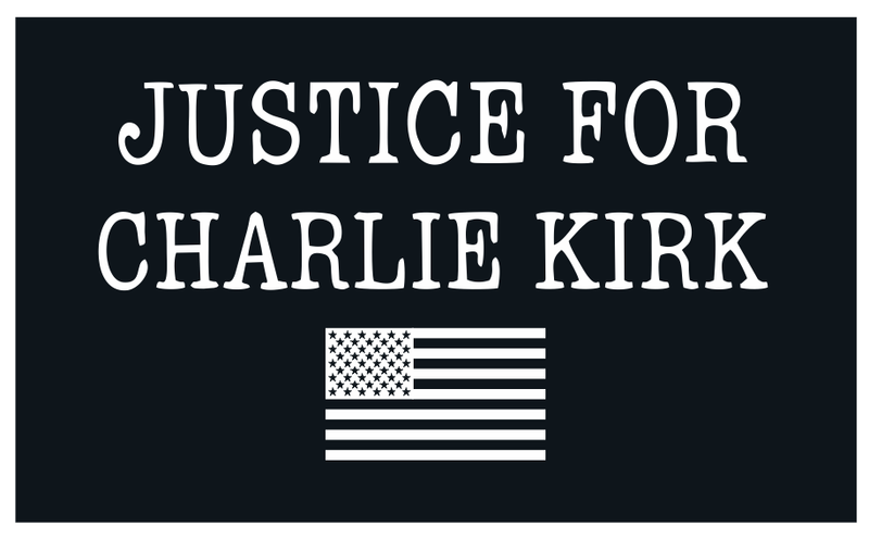 Justice For Charlie Kirk 3x5 American Flags Commemorative Ships Now through Oct. 1 2025