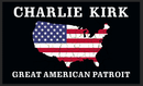 Charlie Kirk U.S.A. Great American Patriot 3x5 USA Flags Commemorative Ships Oct. 5 2025