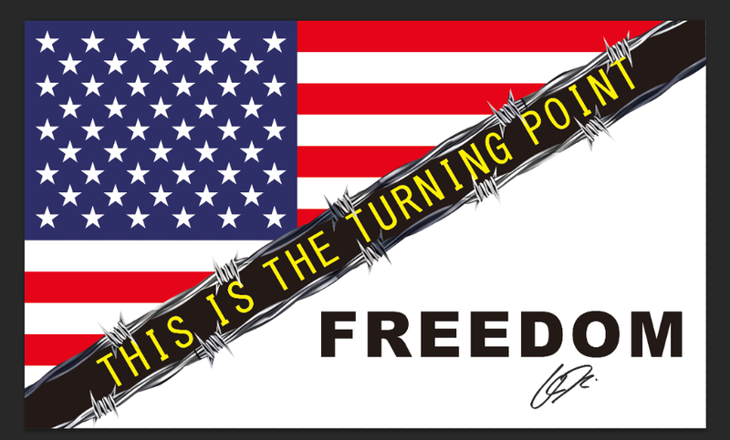 America This is the Turning Point Charlie Kirk Freedom Flags 3x5 Feet Ships September 31 2025