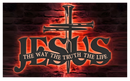 Jesus the Truth Way Light Flags 3x5 Feet Ships Oct. 15