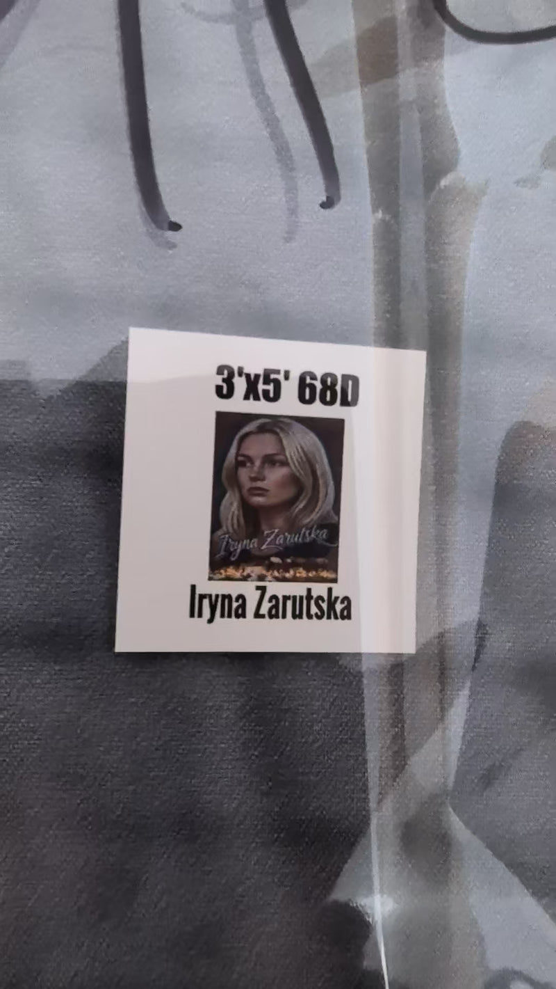 Iryna Zarutska Memorial Mural Garden Flag 12x18 Inches Double Sided Ships 10/01/2025 Twelve Pack