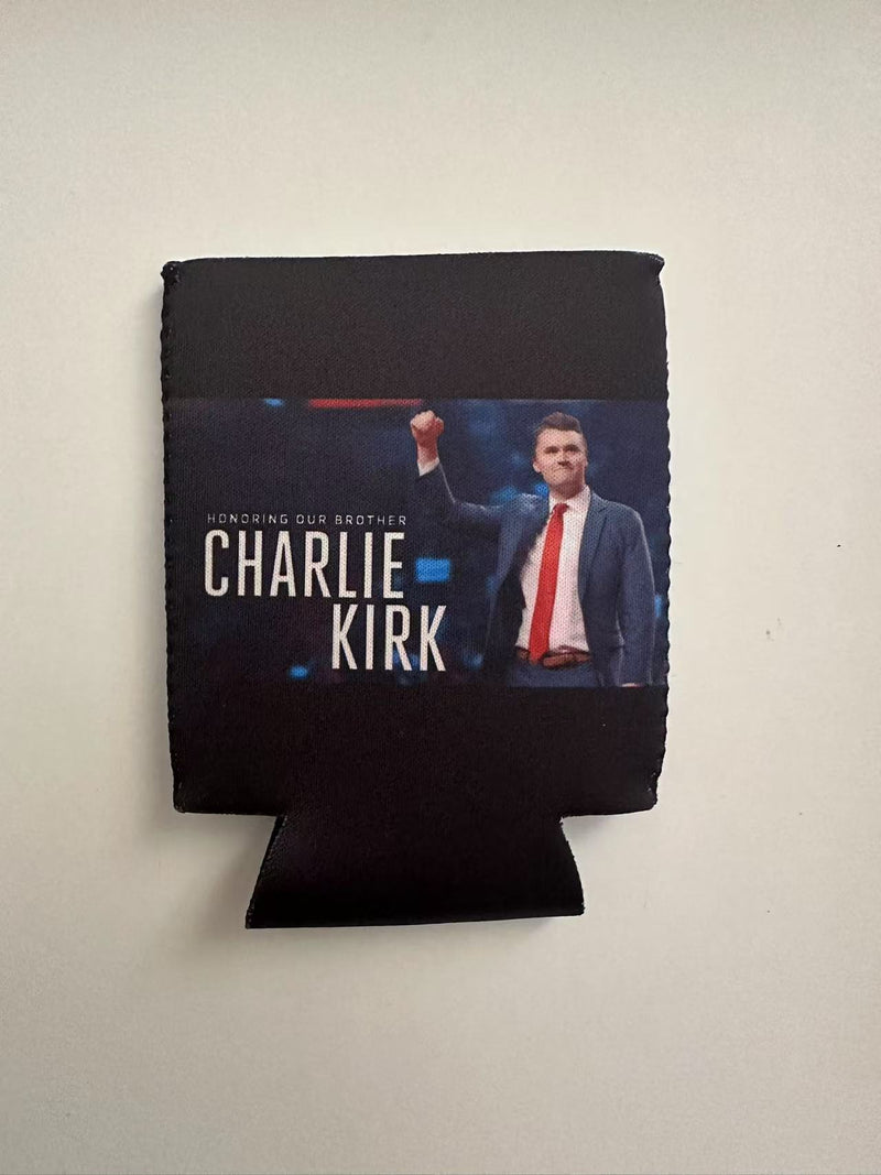 I Am Charlie Kirk Double Sided USA Can Koozies Holders Ships Oct 7 12 Packs