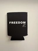 Freedom Charlie Kirk Black Can Koozies Holders 12 Packs