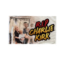 Erika Kirk and Family Charles Kirk RIP Rest In Peace Memorial Banner 3x5 Feet Flag Brass Grommets October 5 Ship Date