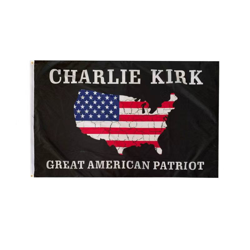 Charlie Kirk U.S.A. Great American Patriot 3x5 USA Flags Commemorative Ships Oct. 5 2025
