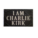 I Am Charlie Kirk 3x5 Feet Black Flags Commemorative Ships Oct. 1 2025