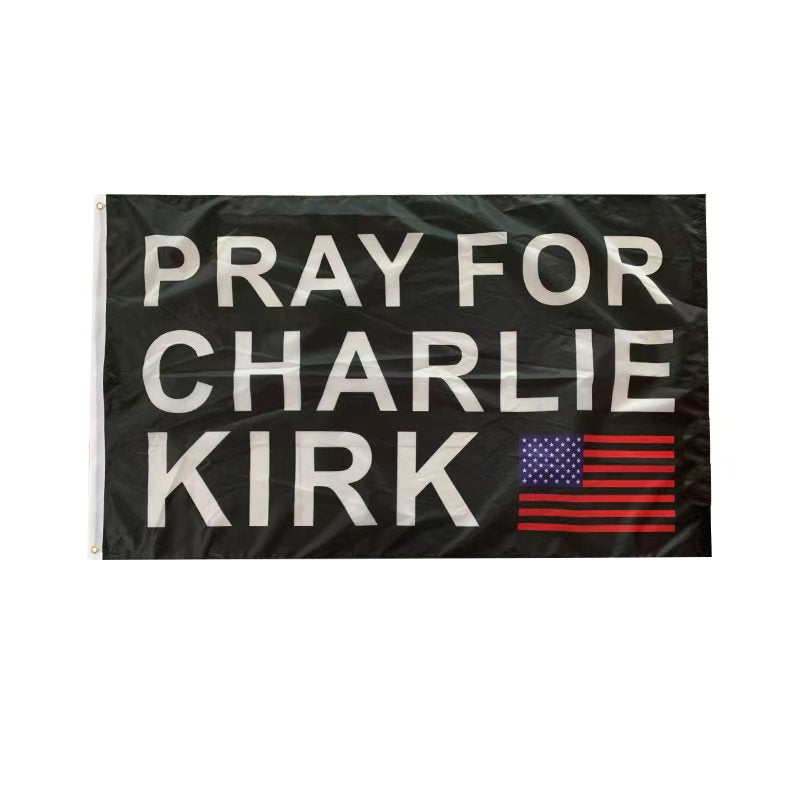 Pray For Charlie Kirk 3x5 American Flags Commemorative Ships Oct. 1 2025
