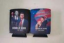 Charlie & Erika Kirk Can Koozie Double Sided 12 Pack Ships Oct 14
