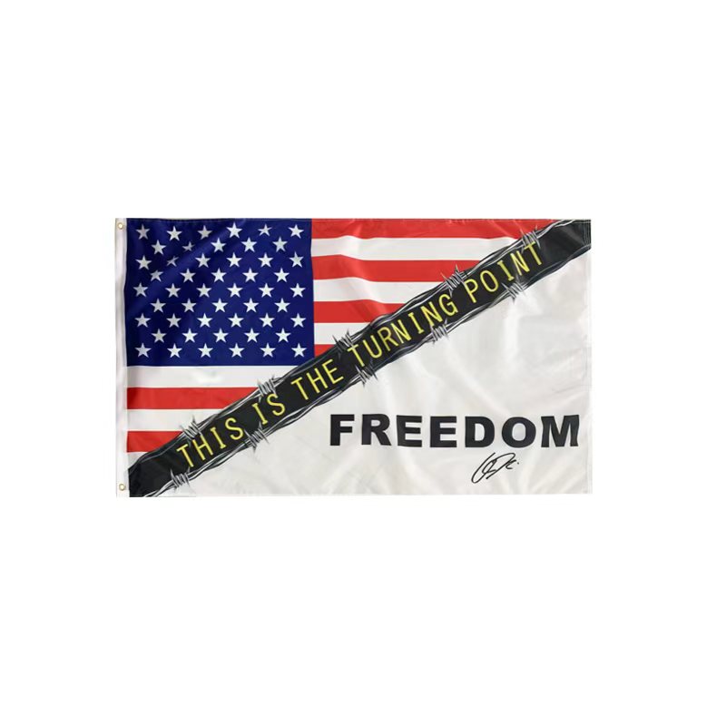 America This is the Turning Point Charlie Kirk Freedom Flags 3x5 Feet Ships September 31 2025