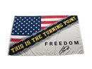 America This is the Turning Point Charlie Kirk Freedom Flags 3x5 Feet USA 2025