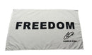 Freedom Charlie Kirk Signature Series 100D White Flags 3x5 Feet Rough Tex