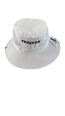 Charlie Kirk Freedom Safari Golf Sun Hat Premium Embroidered White Made to Order Ships After November 1 in Time for Christmas