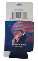Honoring Our Brother Charlie Kirk Black Can Koozies Holders 12 Packs