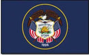 Utah 1922-2011 2'x3' Flag ROUGH TEX® Nylon Official State Historic Flag