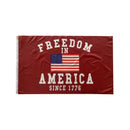 Freedom in America USA Since 1776 Charlue Kirk Tribute Flags Red Rough Tex 3x5 Feet