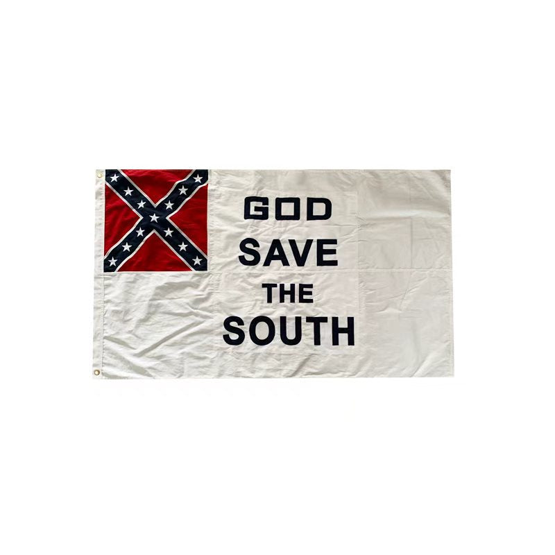 Stonewall Jackson 2nd National God Save the South Cotton Flag 3x5 Feet