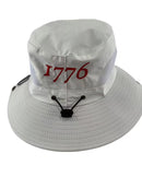 1776 America at 250th Anniversary  White USA Safari Travel Golf Hat Embroidered