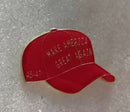 President Donald J Trump Commemorative 45 47 MAGA Red Hat Lapel Pin