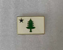Old Maine History & Heritage State Flag New England Cloisonne Lapel Pins
