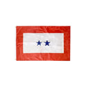 Service Two Stars Sons/Daughters in Military Service Flags 3'X5' Feet ROUGH TEX® 68D