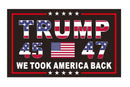 Trump 45 47 USA We Took America Back 3'X5' Feet Flag ROUGH TEX® 68D
