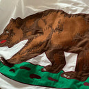 California Republic Official State Flags 100% Cotton Embroidered 5x8 Feet Real Brass Grommets