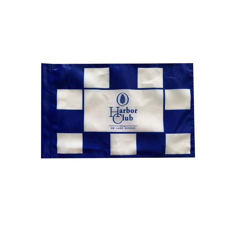 Gold Course Pin Golf Course Club Pin Flags Made to Order 12×18 Inches Double Sided Nyl