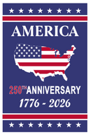 American USA Flags Betsy Ross 250th Anniversary 1776 250 Years USA Garden Flag Preorder Ships by May 7 2026 12x18 Double Sided