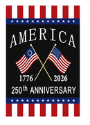 American USA Flags Betsy Ross 250th 1776 250 Years USA Garden Flag Preorder Ships by May 7 2026 12x18 Double Sided