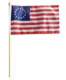 Betsy Ross Stick Flags 4x6 Inches 6x9" 8x12" 12x18" American Flag US 13 Stars & Stripes