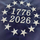 American Commemorative 1776 2026 Original Betsy Ross Fully Sewn & Embroidered Design Flags 3'×5' or 4'×6' Feet Brass Grommets
