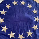 Betsy Ross American 100% Vintage Cotton 2 Feet by 8 Feet 13 Star USA Pulldown Embroidered & Sewn Pair (2 Pulldowns Set)