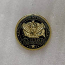 In God We Trust U.S. Veteran Eagle Gold-Plated Lapel Pin | Honor • Service • Sacrifice