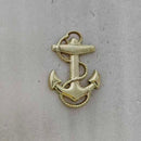 American Maritime Anchor & Rope Lapel Pin | Gold-Plated | Nautical Collector Pin